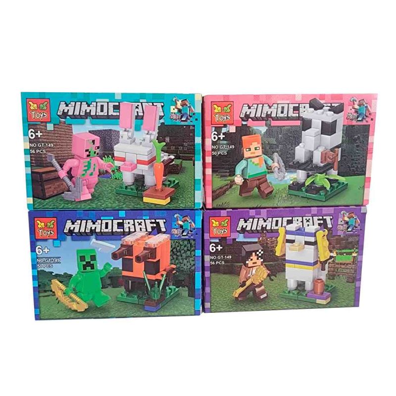 Comprar Figura Minecraft X 8 Toys Armables Armat en Electroshopy